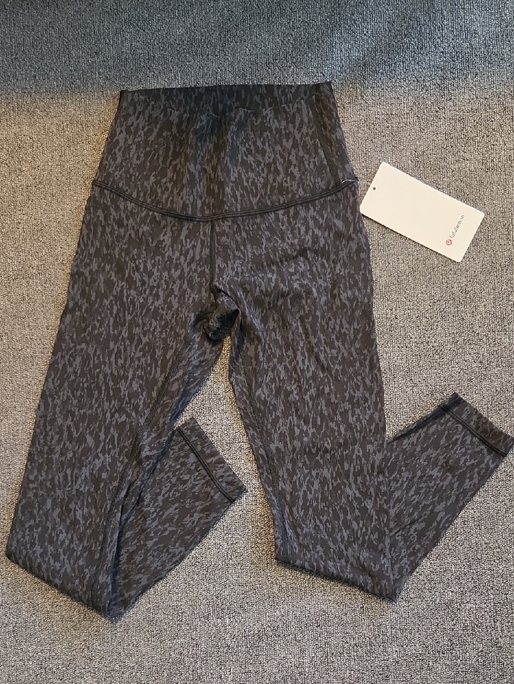 lululemon athletica Charcoal Textured High-Rise Leggings